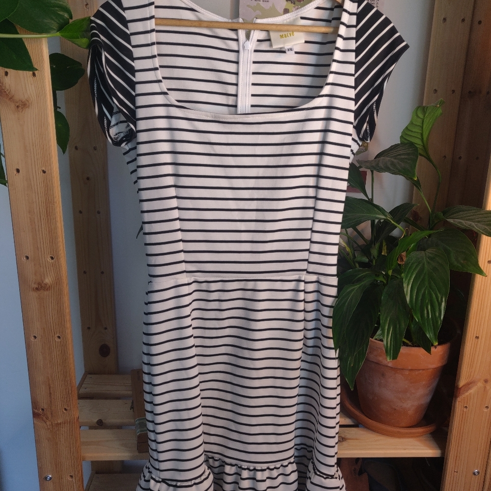 Maeve striped dress Anthropologie